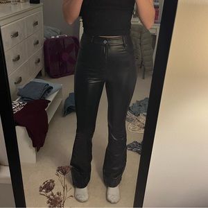 Black Leather Pants